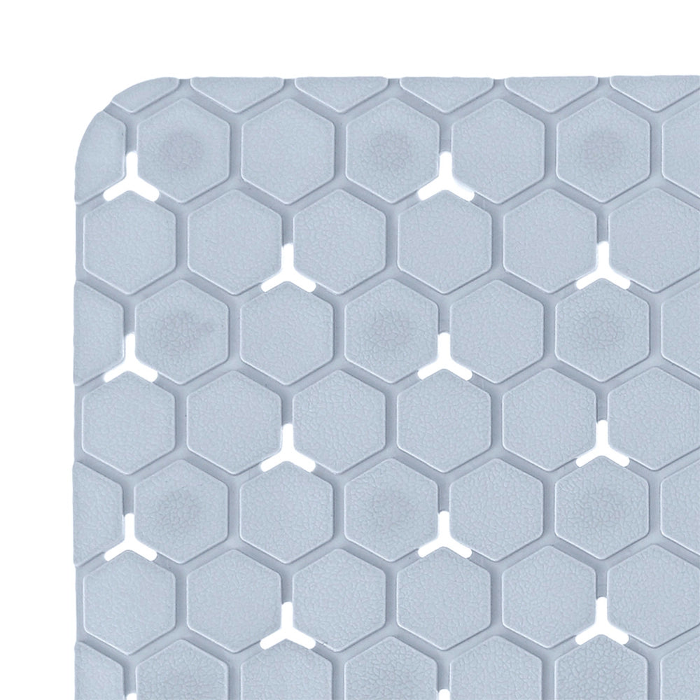 Tappeto bagno antiscivolo azzurro 75x43 cm Maia