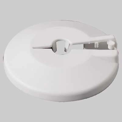 ROSETTA IN PLASTICA BIANCA  22 ferro 1/2     MADE IN ITALY