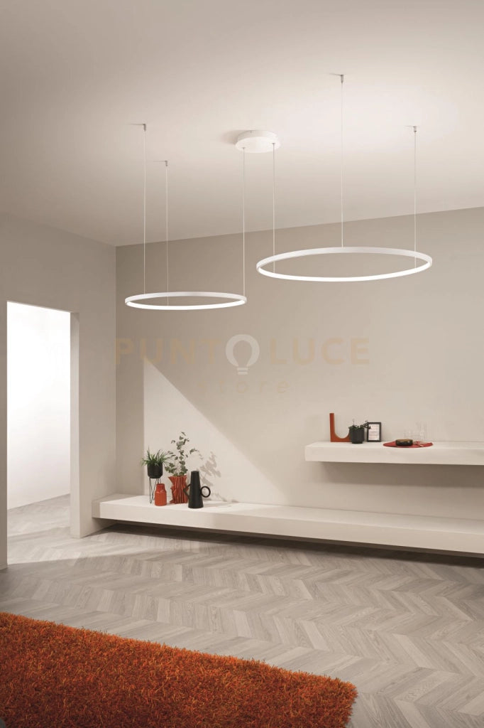 SOSPENSIONE MULTIPLA 2 LED SOEL BIANCO 3000-4000K MAX 3960LM 66W DIMMERABILE D.60-80CM