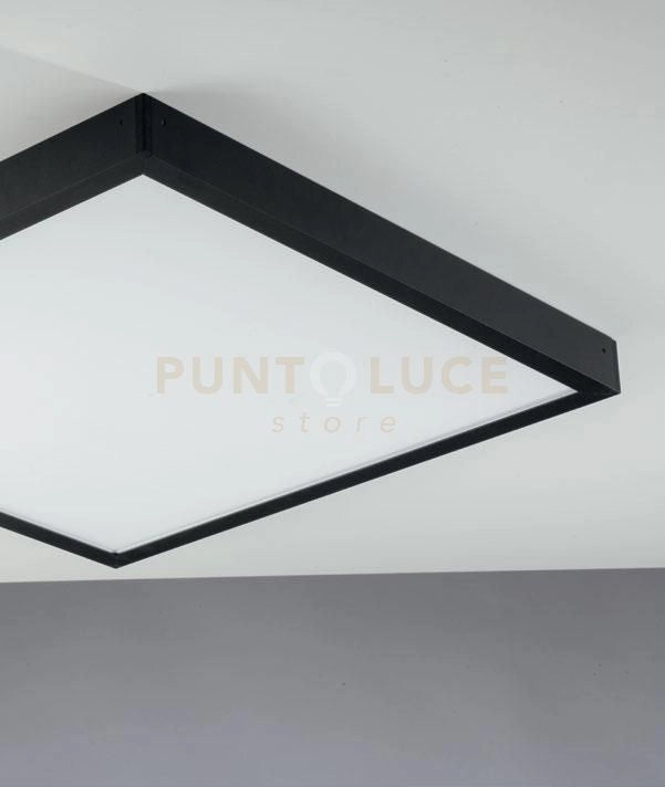 STRUTTURA NERA PER PANNELLO LED 59,8X59,8X4,5CM IN ALLUMINIO