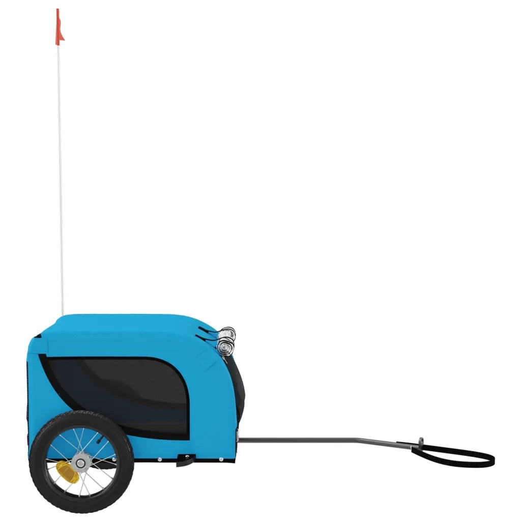 Rimorchio da Bici per Animali Blu e Nero Oxford e Ferro 93995