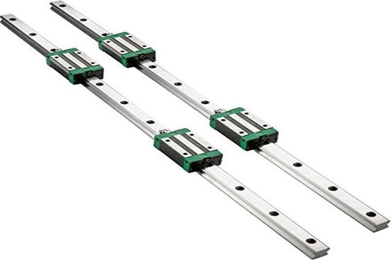 2 pezzi di guida lineare HSR15-1200mm set di guida lineare con rulli