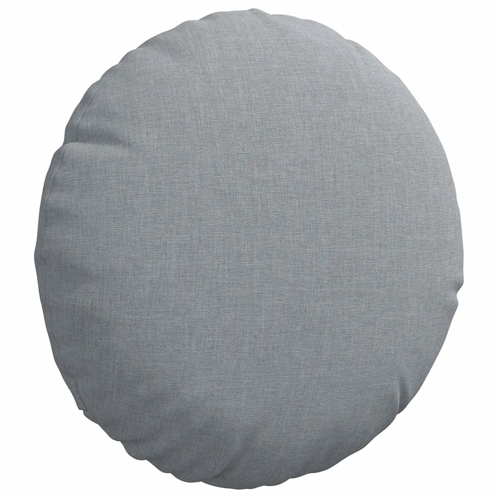 Cuscini per Seduta 2 pcs Grigio chiaro Ø30 x 13 cm Tessuto 42014083