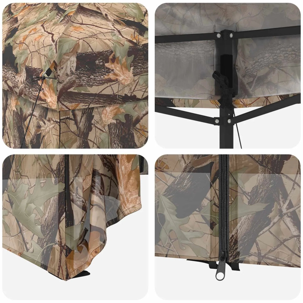 Gazebo Pop-up con 4 Pareti 3 x 3 m Mimetico Foresta 42036835