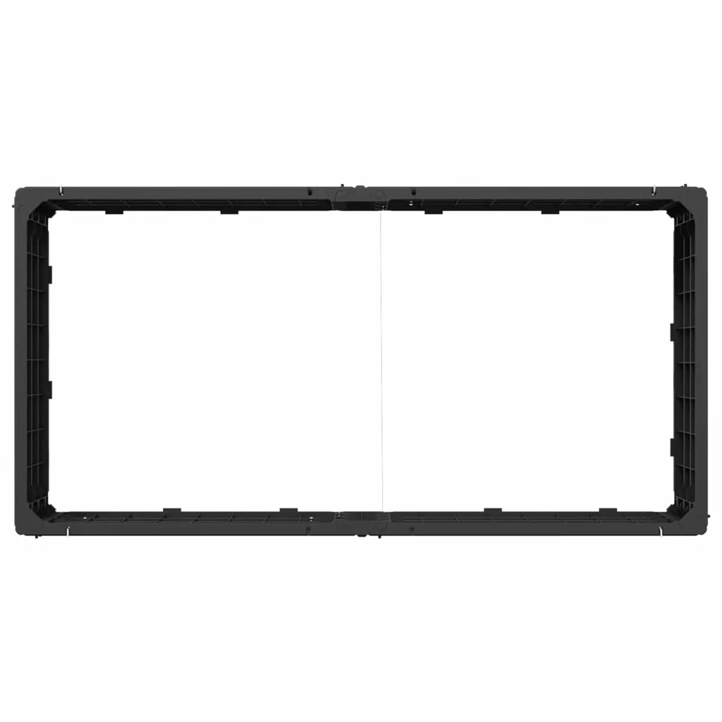 Letto Rialzato Nero 151 x 75,5 x 25 cm PP 42033405