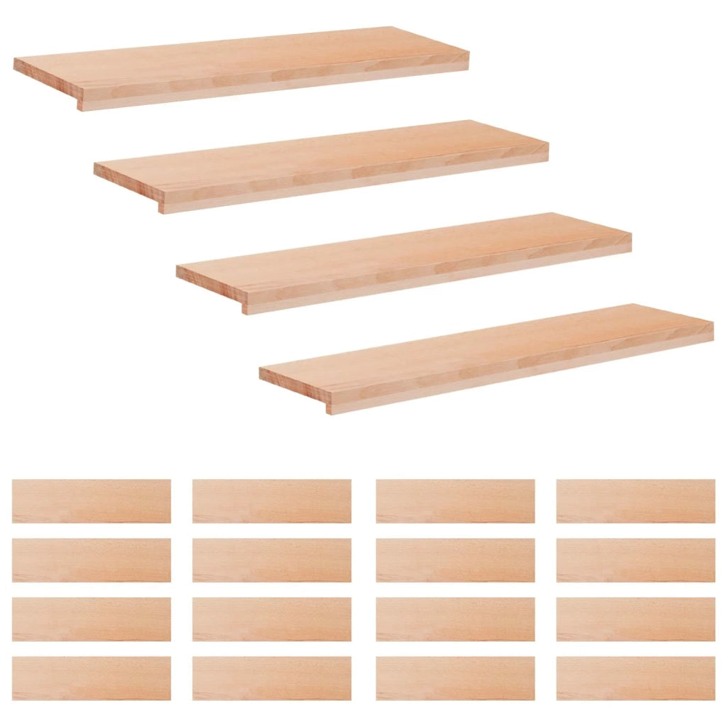 Tappeti per scale 20 pz 100 x 25 x 2 cm Naturale 3446475
