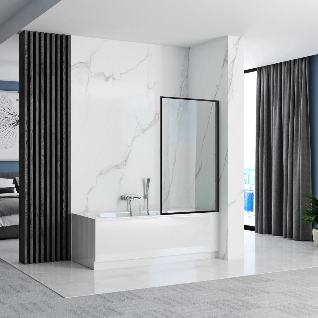 Schermo Vasca Rea Lagos Fix 80 Black