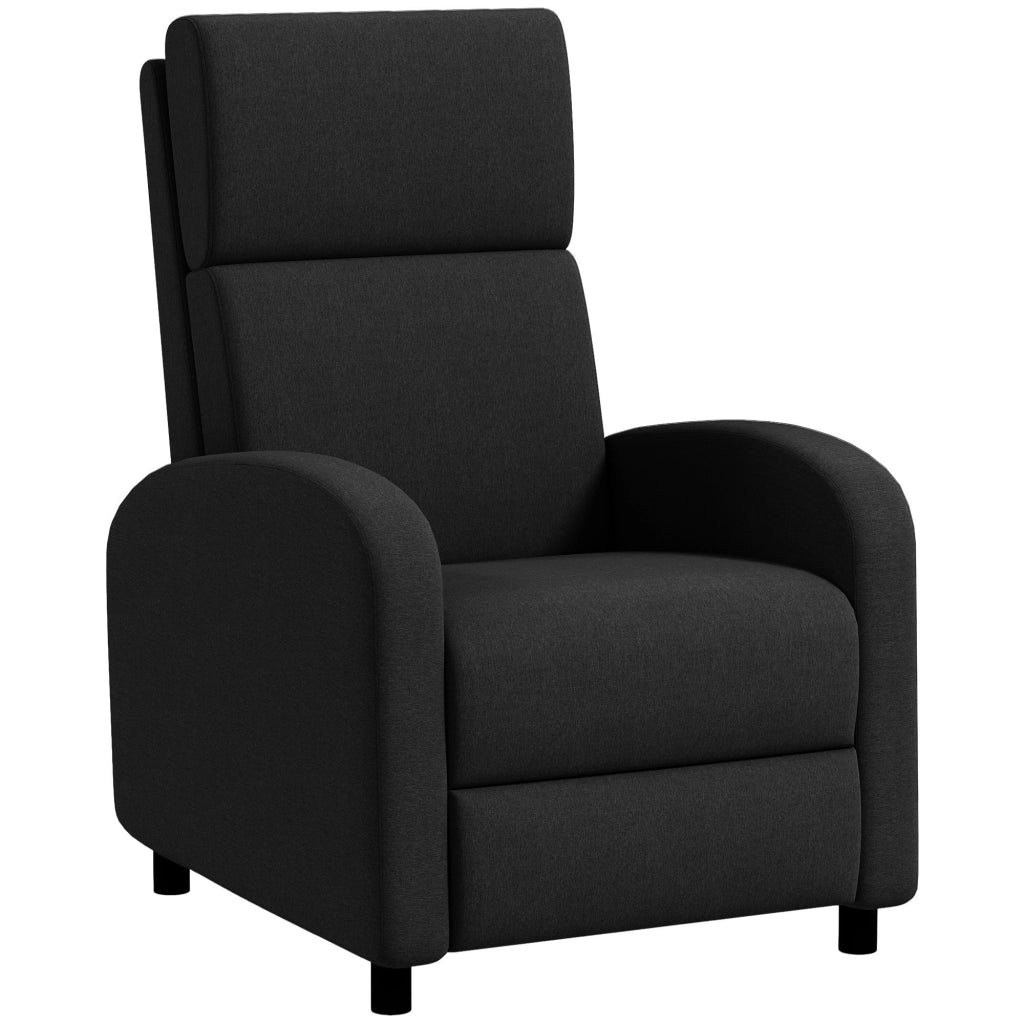Poltrona relax reclinabile ¨C Minimal ¨C nera