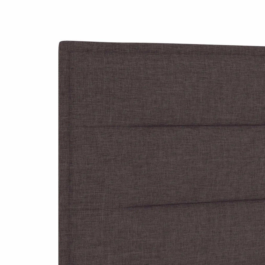 Letto box spring con materasso Marrone Scuro 200 x 200 cm 3452495