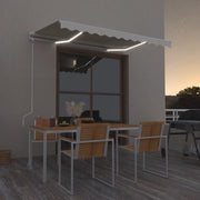 Tenda Automatica con Sensore Vento e LED 300x250 cm Crema 3068872