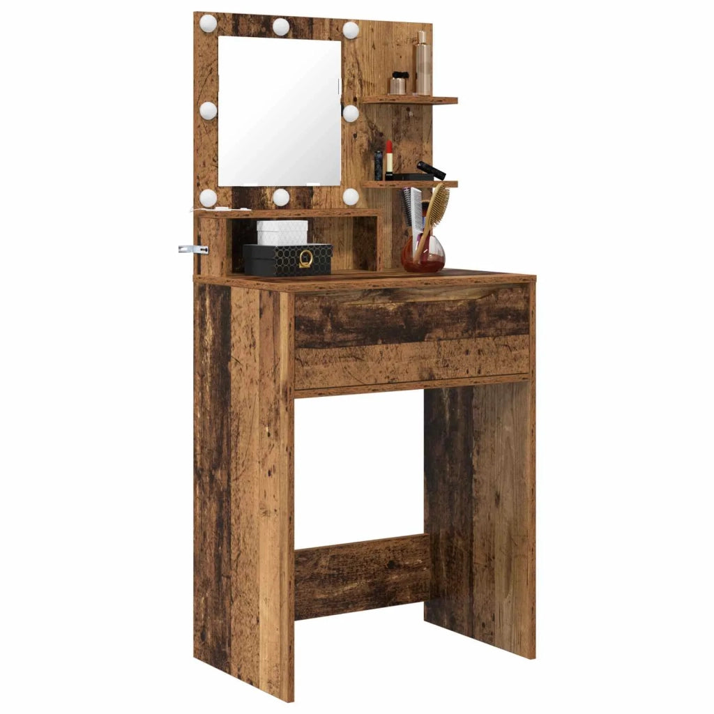Tavoli da Trucco per Camera da Letto con cassetto Legno vecchio 888995