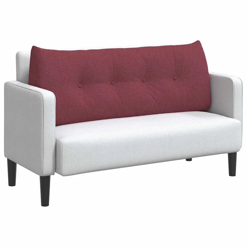 Cuscino per Schiena Rosso Vino 120 x 24 x 50 cm Tessuto 42014473