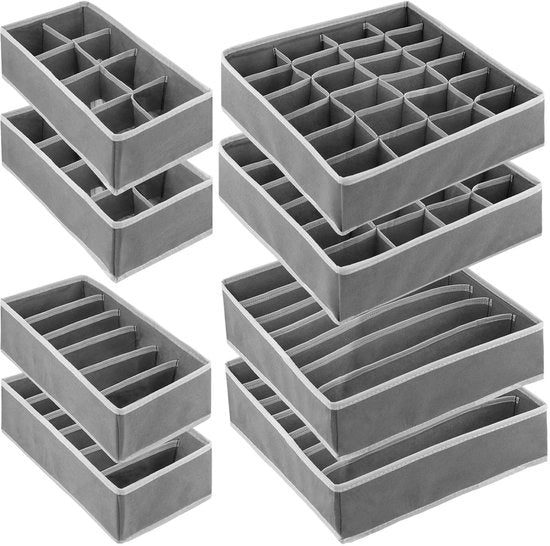 Organizzatore di carico - multifunzionale e pieghevole - set da 8 - stoffa e cartone