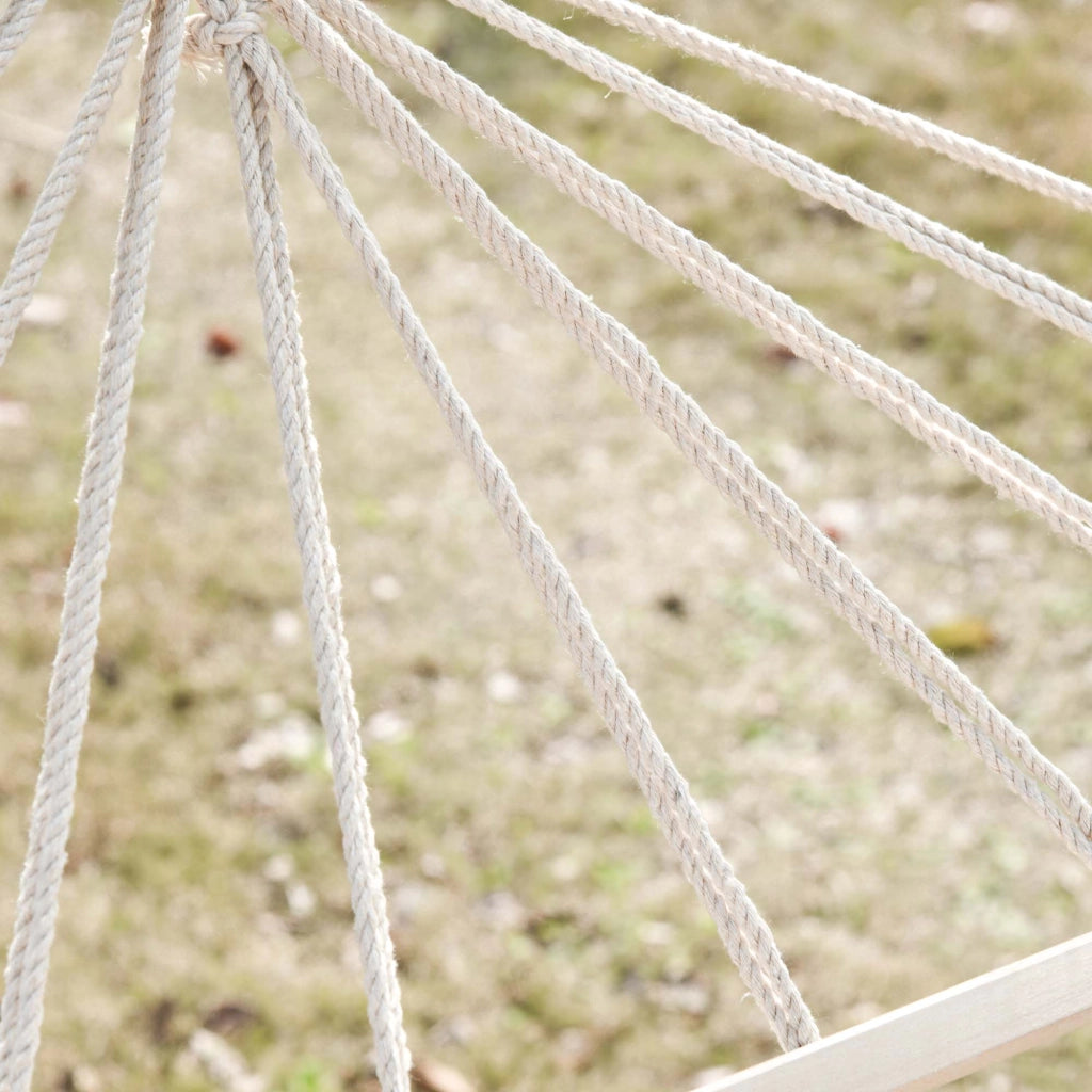 Amaca da giardino ¨C Minimal ¨C grigio e crema 200x100 cm in legno