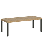 Tavolo allungabile 90x160/420 cm EveryX Premium quercia natura telaio Antracite