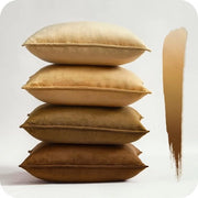 Set di cuscini decorativi - 4 pezzi - velluto - 40 x 40 cm