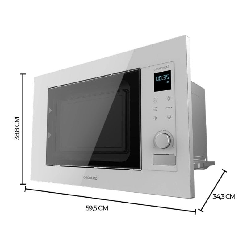 CECOTEC 01384 - Microonde a incasso GrandHeat 2090 Built-In Touch White