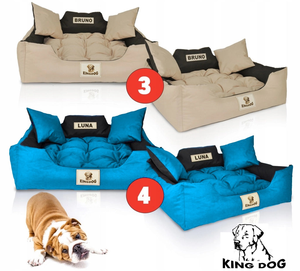 AIO FACTORY 100x75 cm KINGDOG Cuccia per cani impermeabile personalizzabile Beige