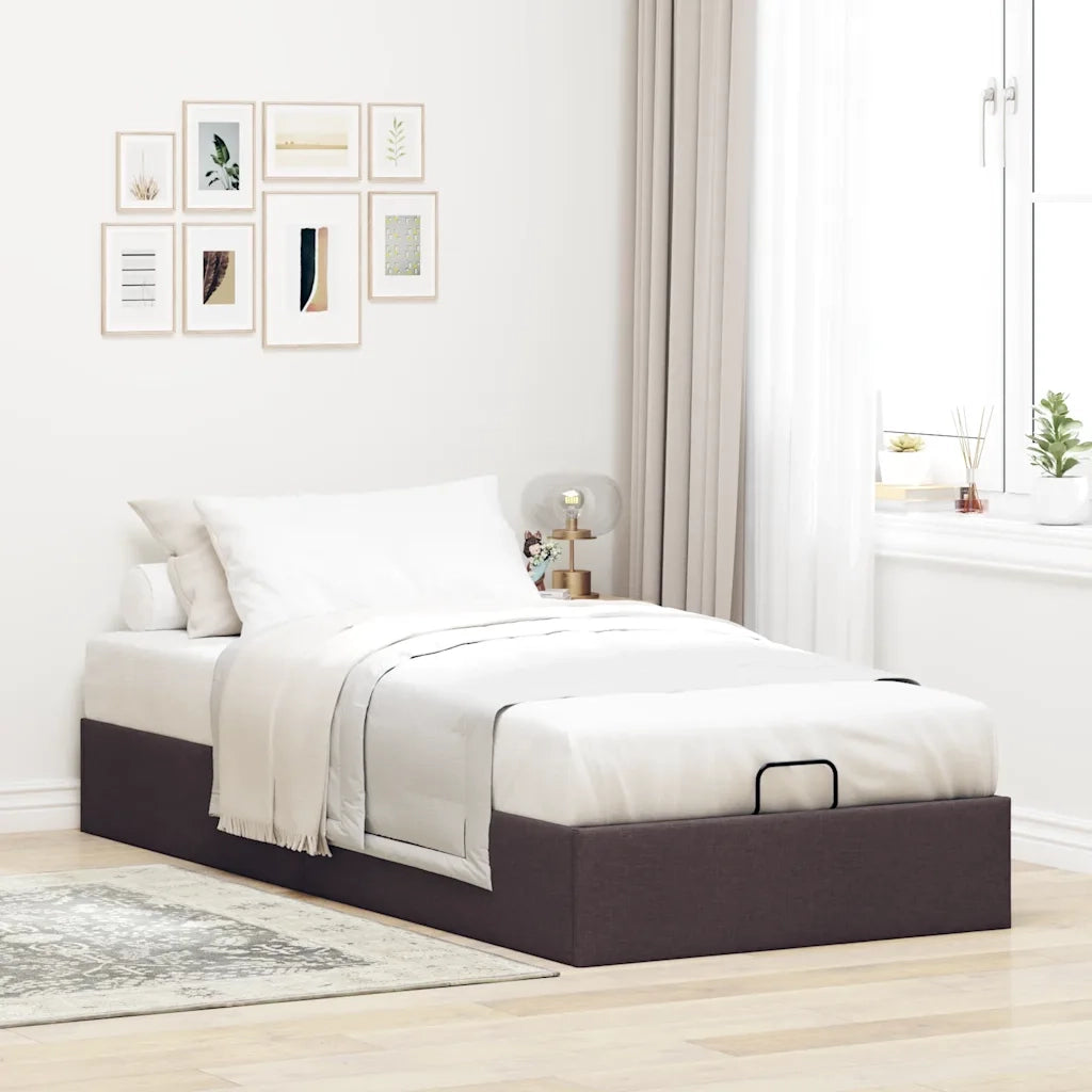 Struttura Letto Pouf senza Materasso 90x190 cm in Tessuto 3310843