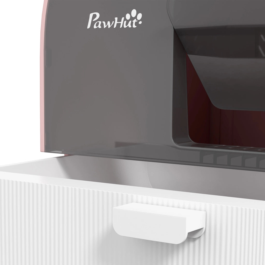 Lettiera per Gatti con Coperchio, Paletta e Tappetino ¨C Minimal ¨C Rosa/Nero