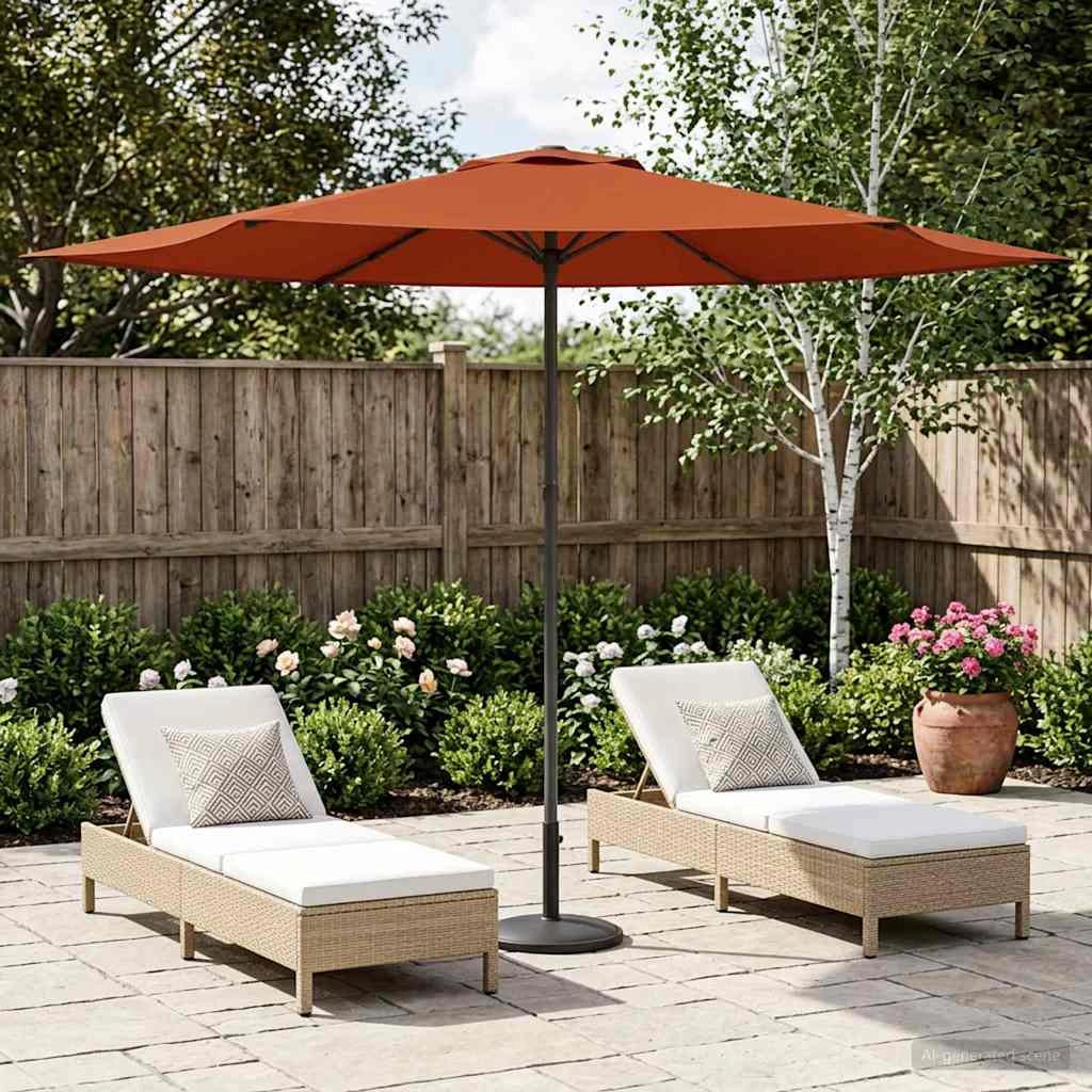 Ombrello da giardino 300 x 300 cm Poliestere Rettangolare 42036198