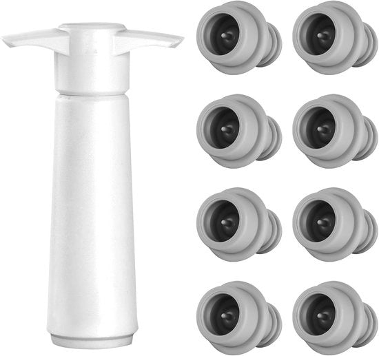 Pompa di vino con 8 interruttori - Conserva il vino fresco - Set da 1