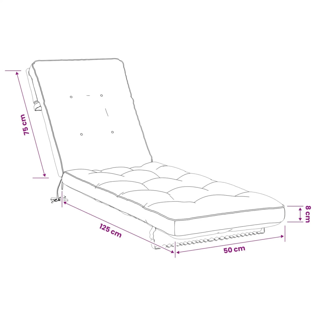 Cuscino per Lettino VIANEN 100% Poliestere Sabbia 953822