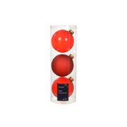 Box 3 Palline Vt rosso trasp lu/op d10cm