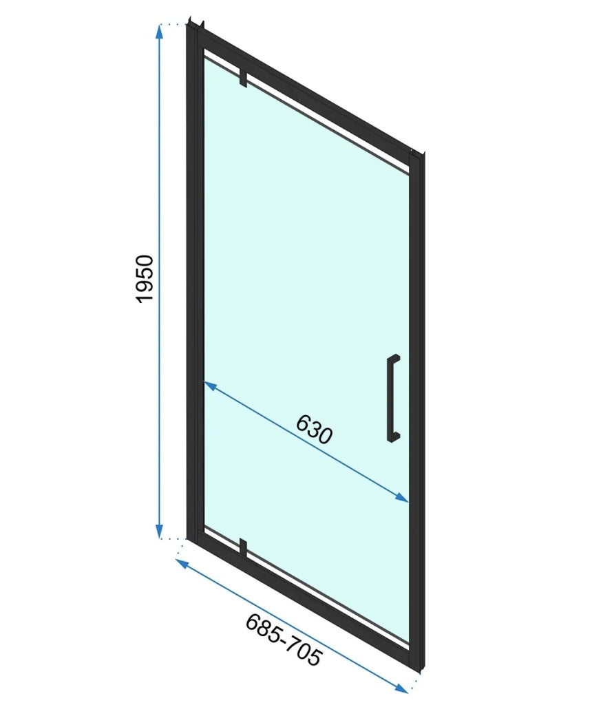 Porta Doccia Battente Rapid Swing 70