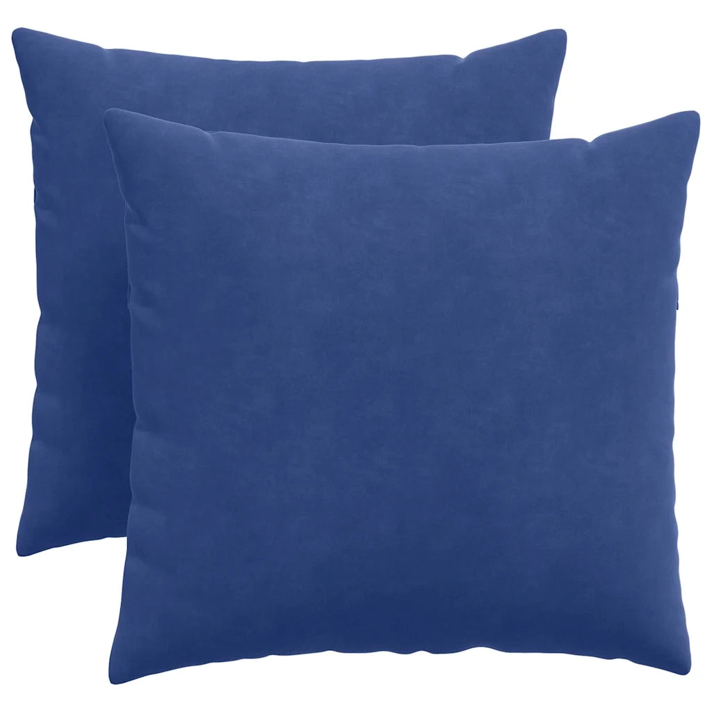 Cuscini da Divano 2 pz-Set di 2 Cuscini per Sofa Blu Polizia 50 x 50 cm Tessuto in Cords