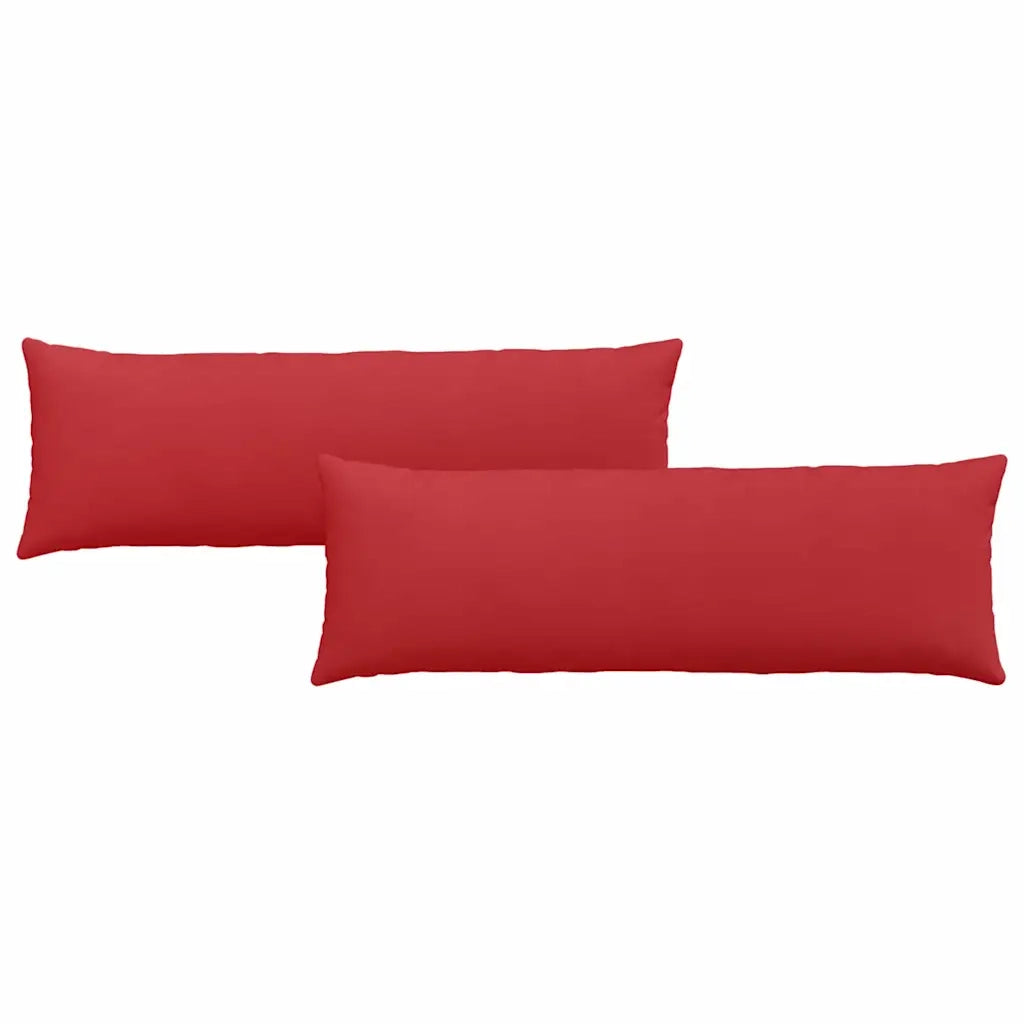 Cuscini da Divano 2 pcs Rosso 120 x 40 cm Tessuto 42013794
