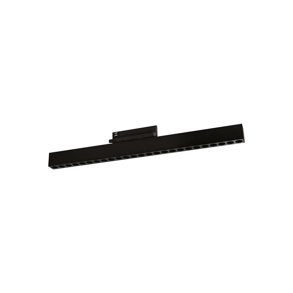 Reglette Antiabbaglio a Binario 48V GFA 24W LED 3000K, Struttura in Alluminio Nero con Rotazione Regolabile, CRI >90, IP20 - Gealuce