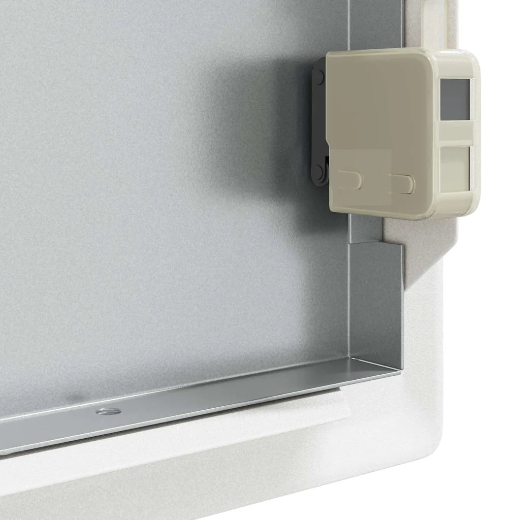 vidaXL Pannello di Accesso Bianco 20 x 30 cm Acciaio