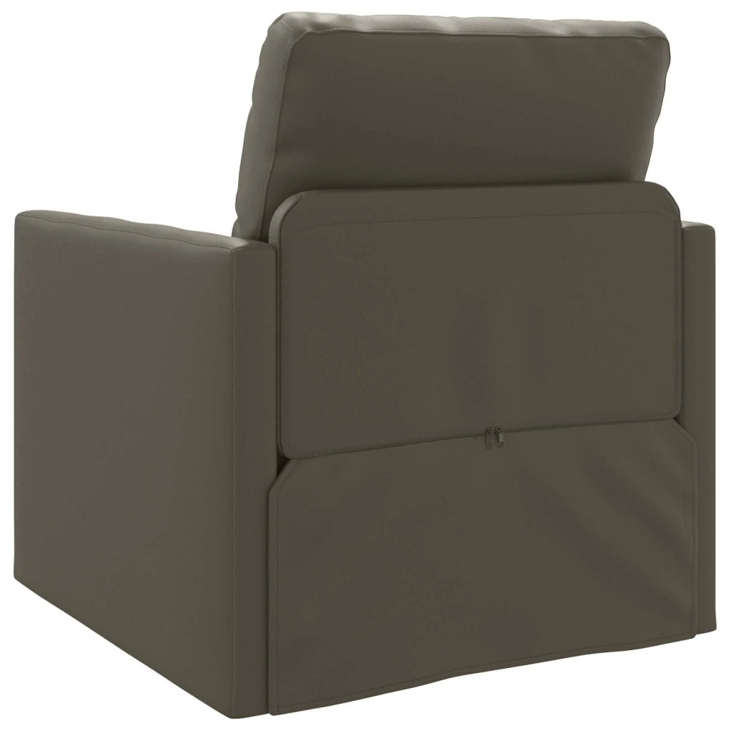 Divano letto | Sof¨¤ letto | Letto singolo 60cm Grigio Pelle Artificiale