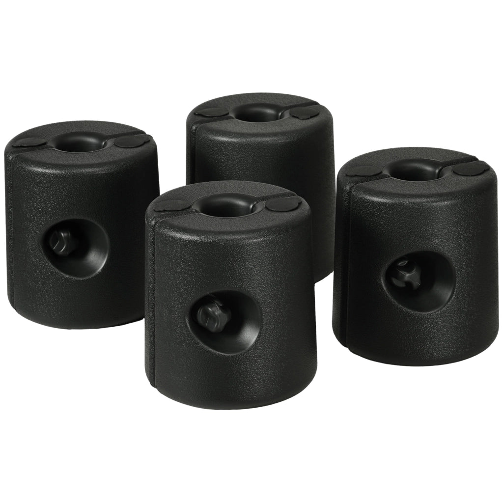 Pesi per Tende da Giardino 4 Pezzi ¨C Minimal ¨C Grigio ?21,5/24x25,5 cm