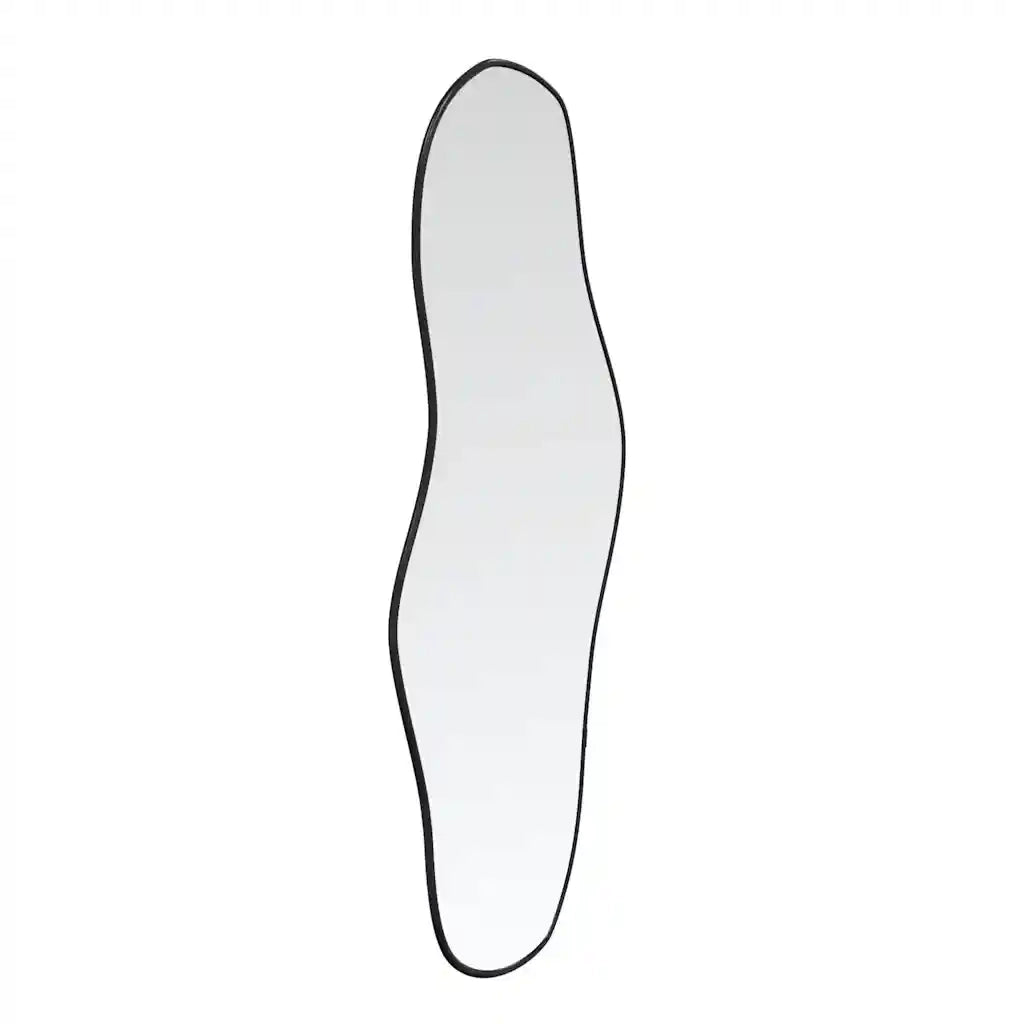Specchio da Parete | Specchio decorativo Nero 100x45 cm
