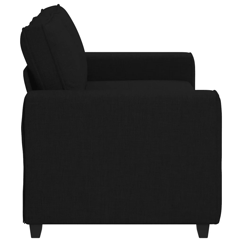 Divano a 2 Posti Nero 180x77x82 cm in Tessuto 4105168