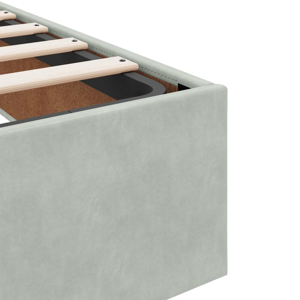 Letto con contenitore LED e materasso Grigio Chiaro 3460266