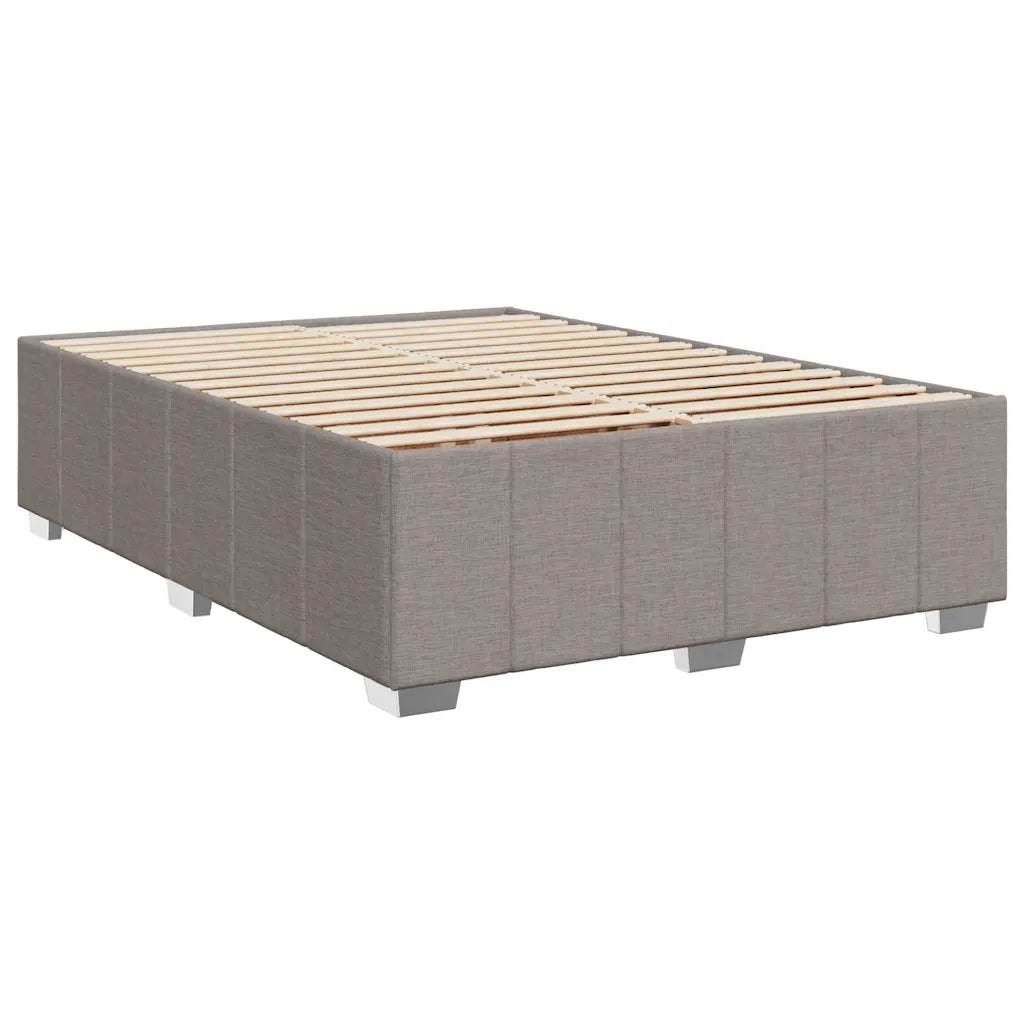 Giroletto a Molle con Materasso Tortora 160x200 cm in Tessuto 3291730