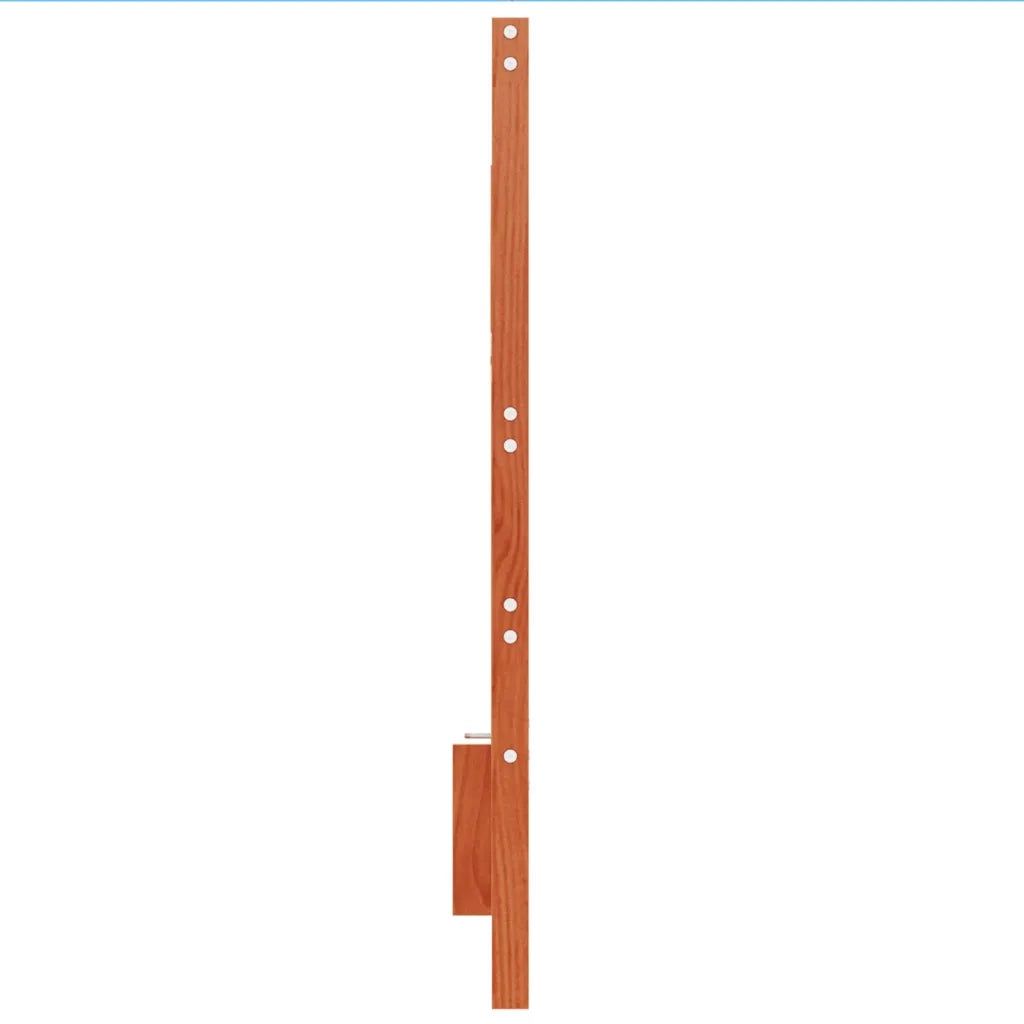 Testiera | Testata Marrone Cera 135 cm in Legno Massello di Pino