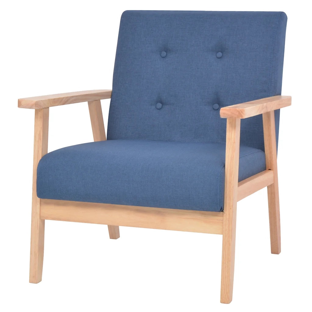 Set di Divani 2 pz in Tessuto Blu 274912
