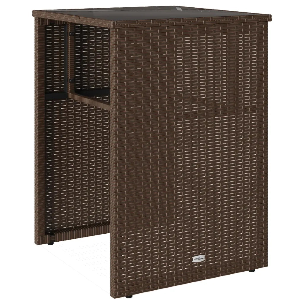Set Bistrò 3 pz con Cuscini Marrone in Polyrattan 4003870