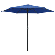 Ombrellone da Giardino con Palo in Alluminio 270x246 cm Azzurro 47351