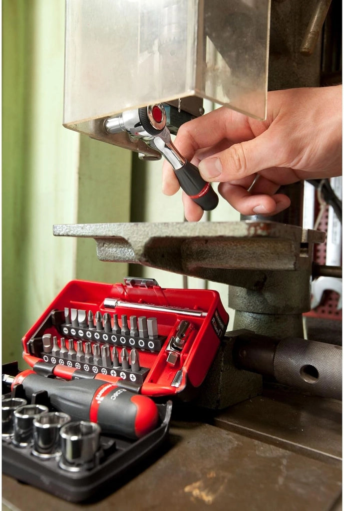 R.360NANOPB Set di bussole, attacco 1/4", 38 pezzi
