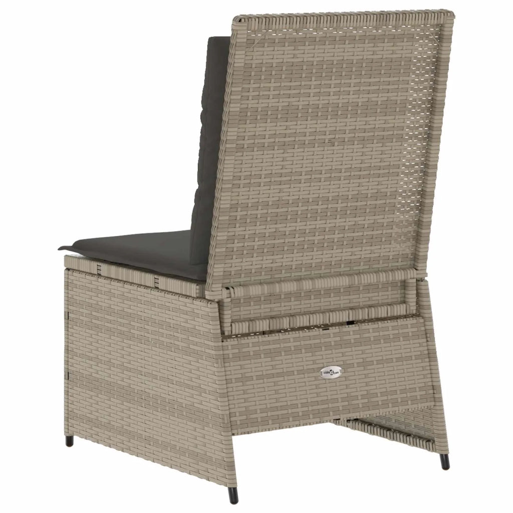 Divano da giardino con cuscino Grigio chiaro polyrattan 3394481