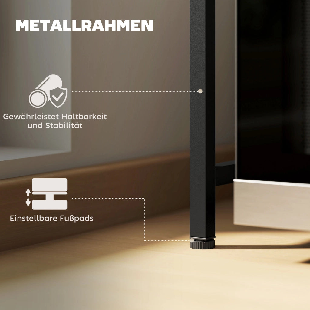 Scaffale per microonde con 3 ganci ¨C Xylo ¨C Metallo nero estensibile 40cm