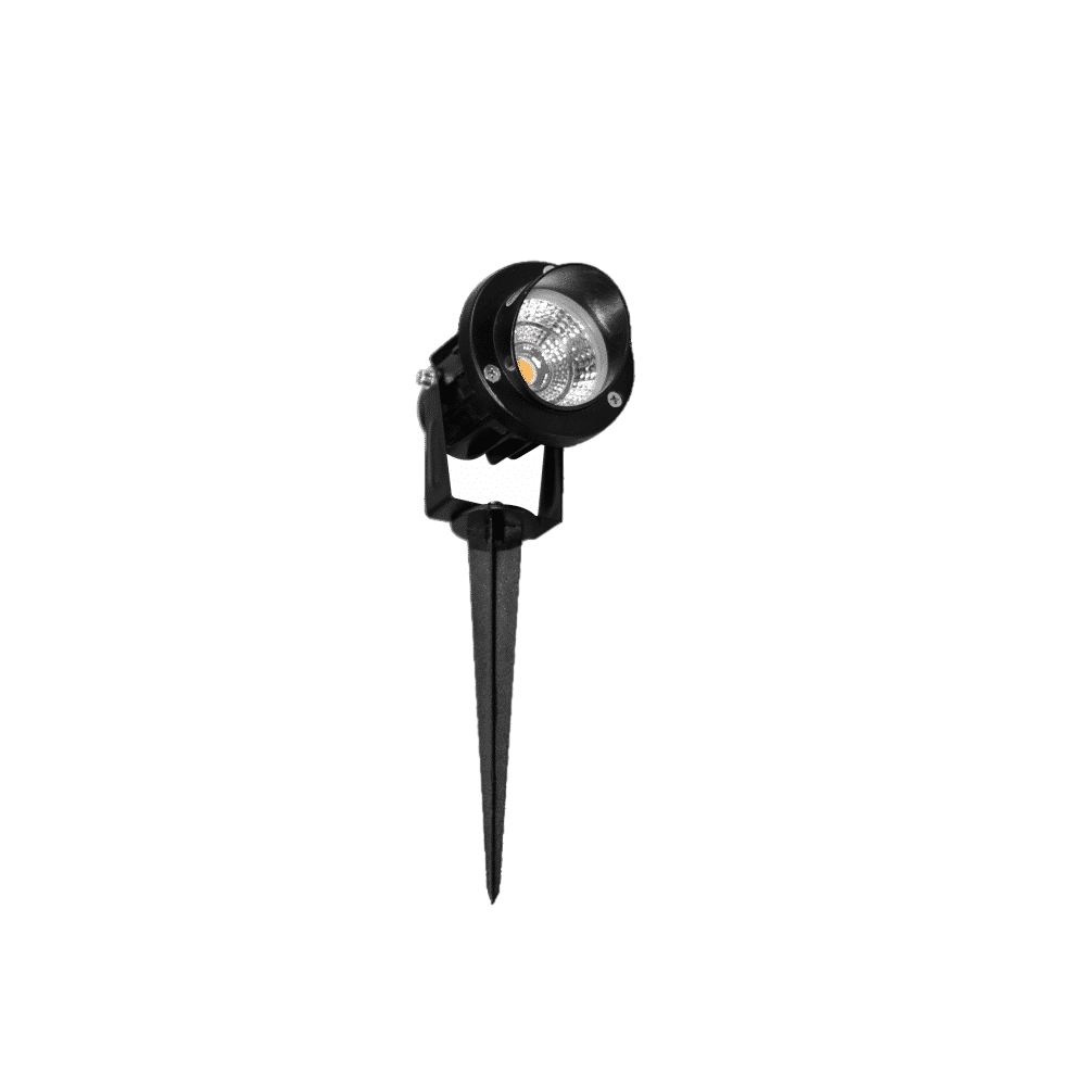 Faro a led a picchetto FADE rotondo 5W IP65 colore Nero Beneito faure