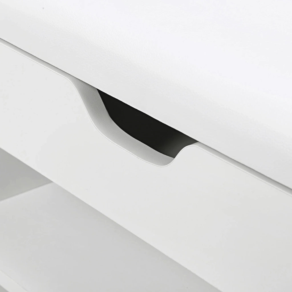 Panca portascarpe con comodo cuscino 3 scomparti panca portaoggetti con seduta a 2 livelli 80 x 30 x 44 cm mobile da ingresso portata massima 150 kg bianco 12_0004132