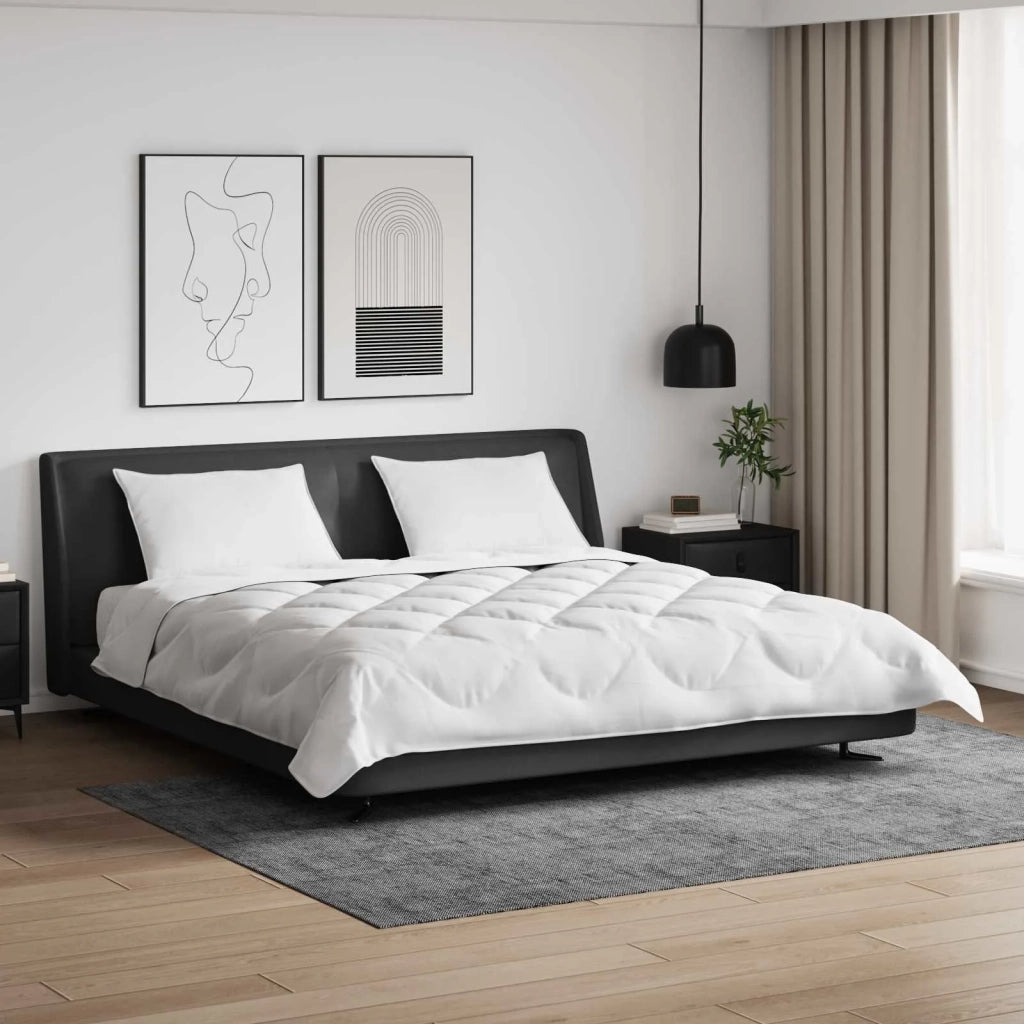 Piumone con Cuscini con cuscino 3 pcs Bianco Microfibra 3378118