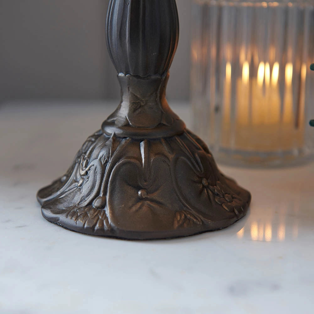 Lampada da tavolo Tiffany Botanica vetro floreale E14